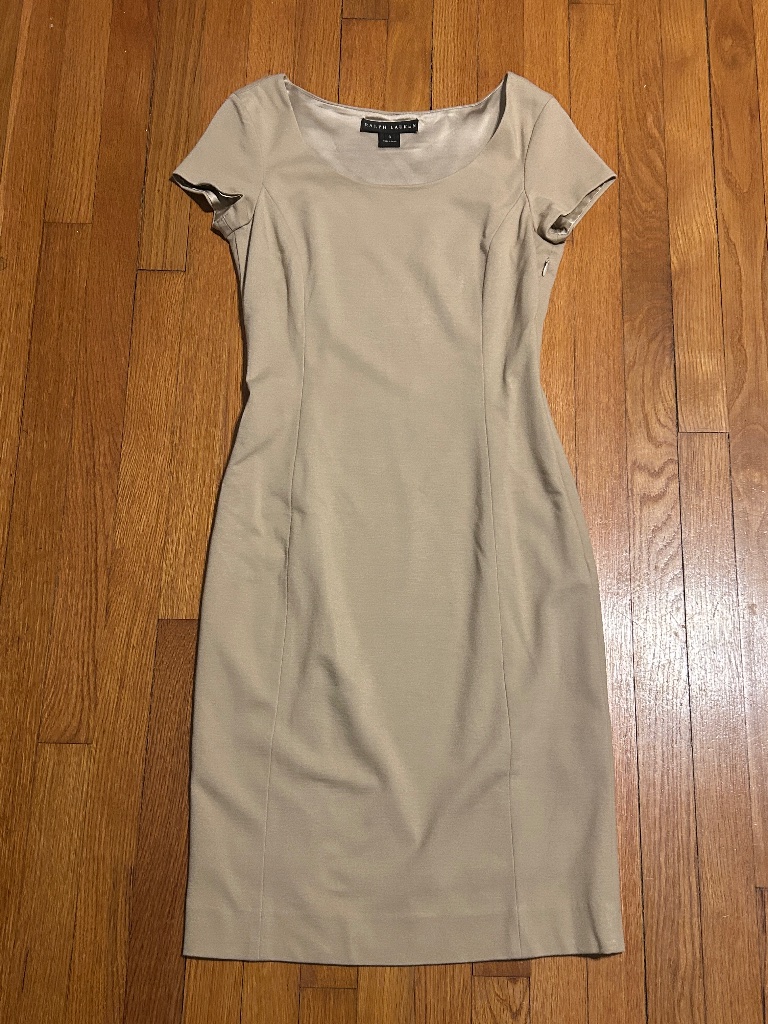 Ralph Lauren Tan Short Sleeve Dress Women’s 6